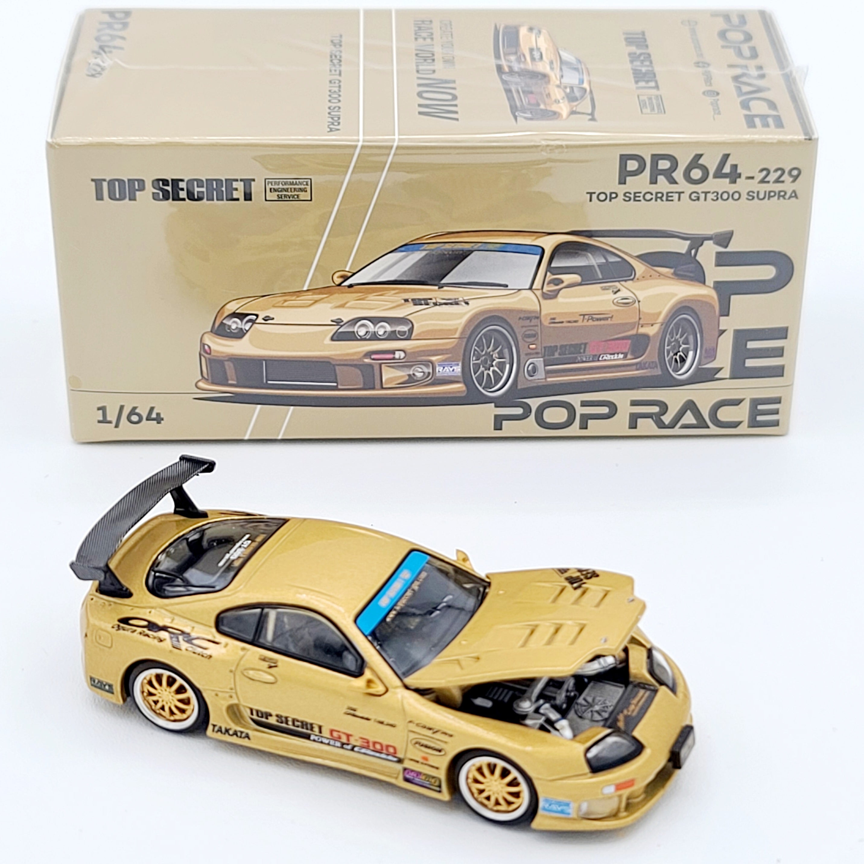 Pop Race Top Secret GT300 Supra - 1:64 scale (2025 Limited Edition)